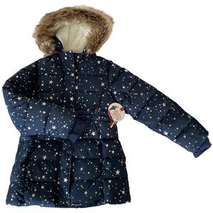 NWT Girls puffer coat, size 8